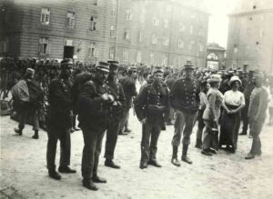 Sikringsstyrken indkaldes til Sølvgades kaserne 1914