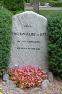 Fra Dybbøl til kirkegården i 1864 kunne være langt. General de Meza på Garnisons