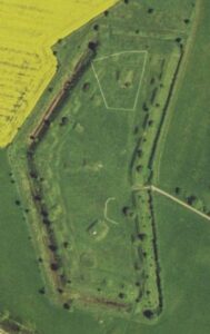 Luftfoto af Preussisk Fort X (Dansk skanse V og VI)