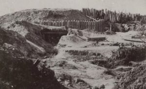 Den ødelagte danske skanse V 1864