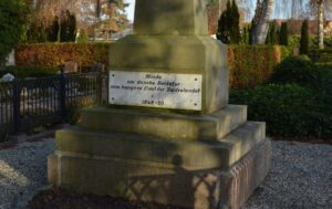 Bagside af dansk monument 1848-50 Aabenraa