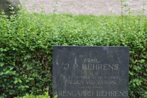 J.P. Behrens grav på Garnisons Kirkegård