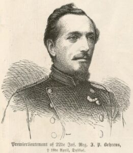 J.P. Behrens, faldet på Dybbøl 1864