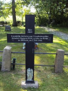 Brodersby, Preussisk gravsted