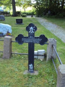 Preussisk grav på,Bordersby kirkegård 1864