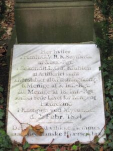 Grav med 33 danske soldater fra Mysunde 1864 på Sct. Mariae kirkegård i Flensborg