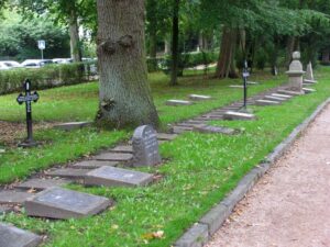 Grave på Sct. Mariae kirkegård i Flensborg