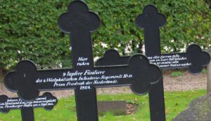 Grave 1864 på Sct. Mariae kirkegård i Flensborg