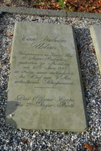 Preussisk grav på Kolding kirkegård 1849