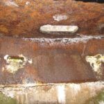 Panserskjold i observationsbunker fra 1 verdenskrig