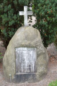 Gravsted på Garnisons kirkegård for J.S.G. Lundegren, 1864