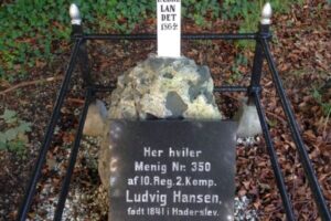 Grav fra 1864 i Høruphav. Den, sidste faldne på Als