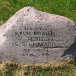 Mindesten for svensk frivillig mellem skanse VIII og IX på Dybbøl