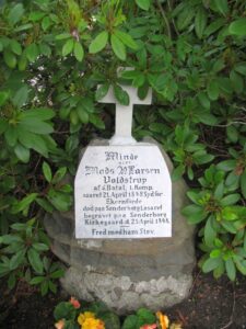 Dansk grav Sønderborg Sankt Marie 1848