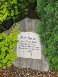 Dansk soldat død af sine sår 1864 Sankt Maria kirkegård, Sønderborg