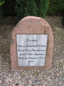 Preussisk grav Sønderborg Sankt Marie 1848