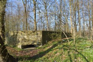 Skytsåbning i flankeringsbunker i Toftlund 1917