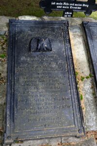 Preussisk grav fra 1864 på Kosel kirkegård