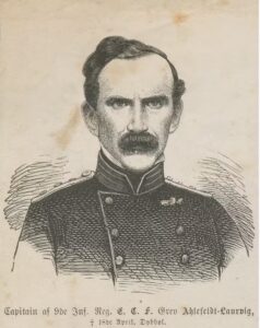 Grev Ahlefeldt Laurvigen, faldet på Dybbøl 1864.