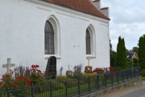 General du Plat's gravsted på Soderup kirkegård. Faldet 18. april 1864 på Dybbøl