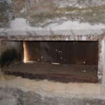 Andholm Batteri Andholm Batteri, udlangeråbning i ammunitionsbunker