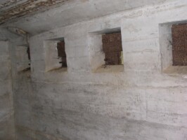 Andholm Batteri Skydeskår i bunker i Andholm Batteri