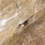 Bunker i Arrild Ferieby Bunker i Arrild Ferieby, afløb i bunkeren