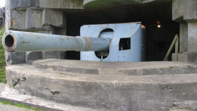 15 cm. kanon 15 cm kanon på Bangsbofortet
