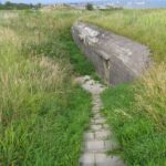 Nedgang til mandskabsbunker Mandskabsbunker på Bangsbofortet