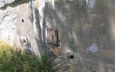 Drengsted Batteri Ladningsmagasin og udlangeråbning i Drengsted Batteri, Sikringsstilling Nord