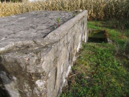 Strube og indgang Intakt bunker på Langdyssevej, Rødekro