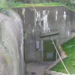 Langemandsfortet maskinbunker Nedgangen til maskinbunker syd på Langelandsfortet