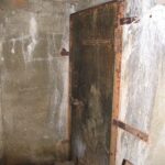 Lerskov Batteri Yderdør fra sanitetsbunkeren i Lerskov Batteri