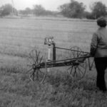 Mette Sarus med bombesøgeren Mette Sarus i terræn med bombesøgeren