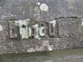 Pionerbroen i Bevtoft Tekst på Pionerbroen i Bevtoft, Sikringsstilling Nord ww1