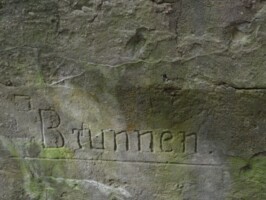 Batteriet i Allerup Krat Batteriet i Allerup Krat, tømmerrum (Brunnen=Brønd)