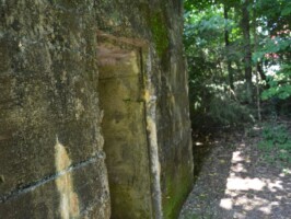 Arrild revolverkanonbunker Indgangen til revolverkanonbunker fra 1. verdenskrig i Arrild