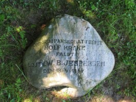 Dansk skanse I Mindesten for falden kriger på Rolf Krake 1864