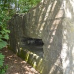 Arrild revolverkanonbunker Skytsåbning til revolverkanon i Arrild