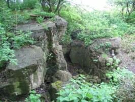 Strandelhjørn Batteriet i Strandelhjørn, sprængt kommandobunker