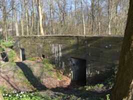 Toftlund Flankeringsbunker i Toftlund, indgang i struben