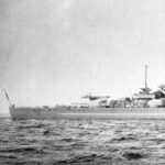 Gneisenau på prøvesejllads Gneisenau på testsejllads