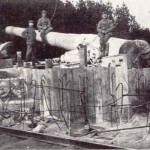 Rugbjerg batteri 24 cm kanon i Rugbjerg Batteri, Sikringsstilling Nord 1918