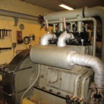 Langelandsfort maskinbunker Maskincentralen Langelandsfortet International Harvester motor