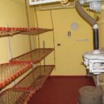 Langelandsfortets luftværn Mandskabsrum til besætning i 40 mm luftværnsbatteriet på Langelandsfortet