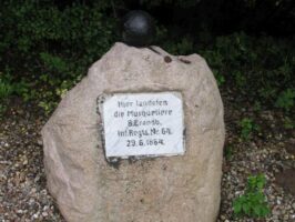 Preussisk mindesten Mindesten for overgangen til Als 1864