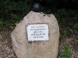 Preussisk mindesten Mindesten for overgangen til Als 1864