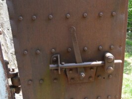 Arrild revolverkanonbunker Slå på porten i Arrild revolverkanonbunker 1917