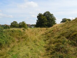 Brohovedskanse, Dybbøl Skansegraven i Brohovedskanse, Dybbøl 1864