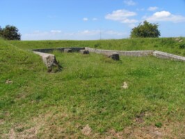 Dansk skanse IX Resterne af blokhuset i skanse IX på Dybbøl 1864